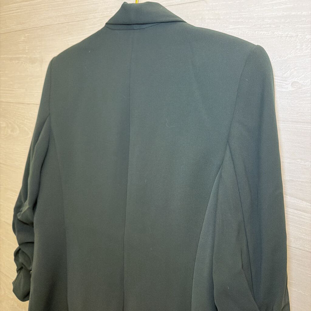 DKNY Green Open Front Blazer Jacket 10