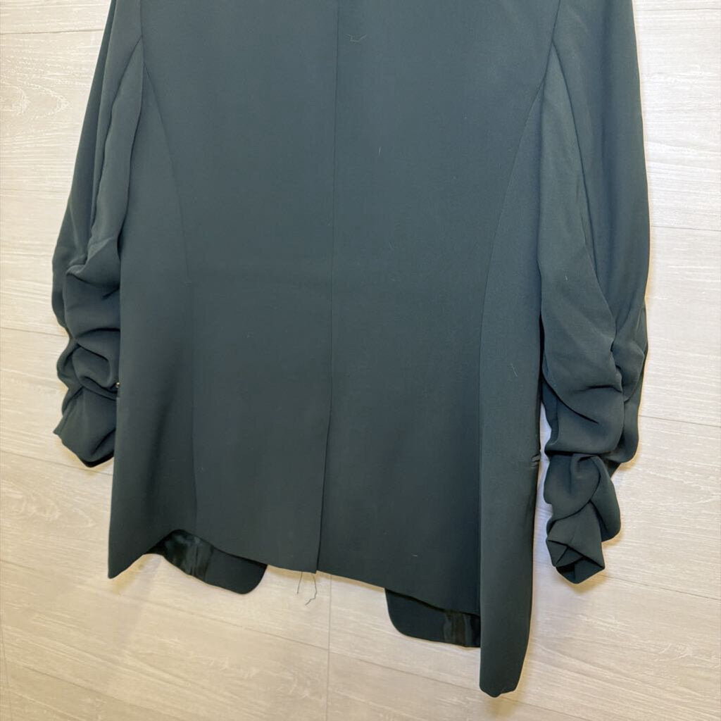 DKNY Green Open Front Blazer Jacket 10