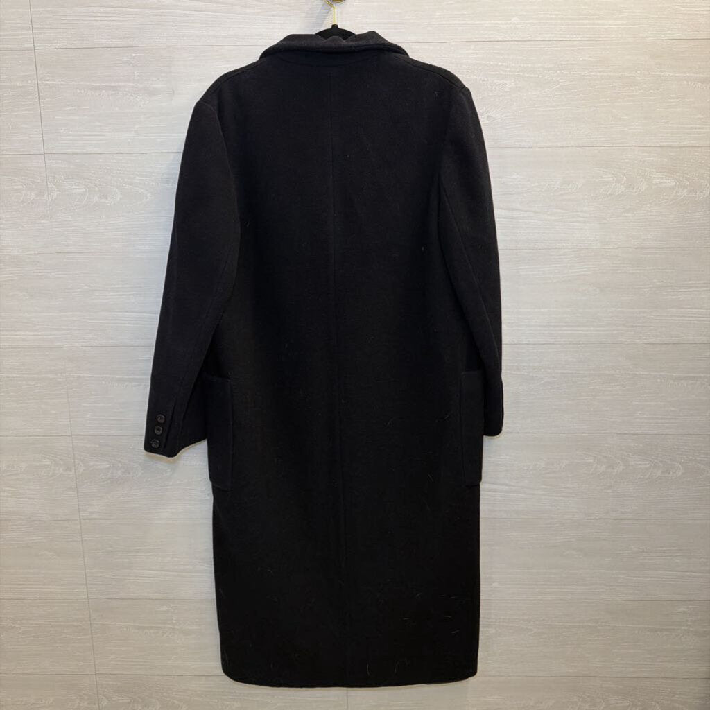 Vintage Admyra Navy Cashmere Wool Blend Long Jacket Large