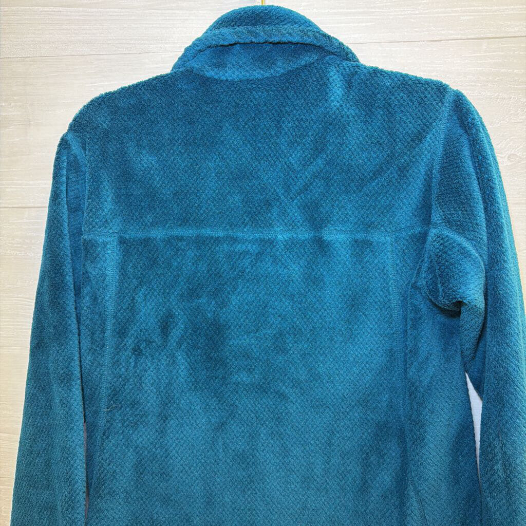 Patagonia Blue Soft Fleece Quarter Snap Pullover Large