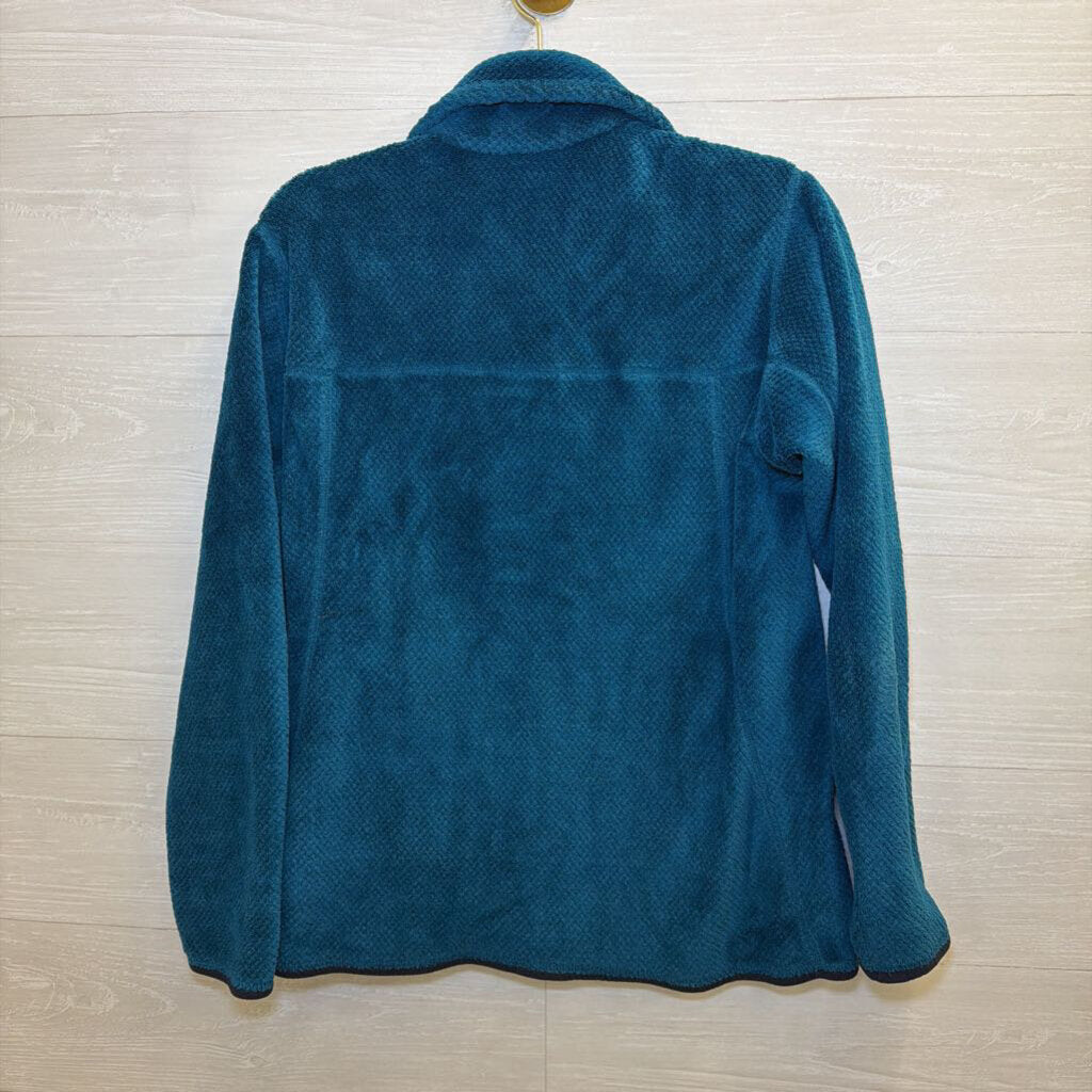 Patagonia Blue Soft Fleece Quarter Snap Pullover Large