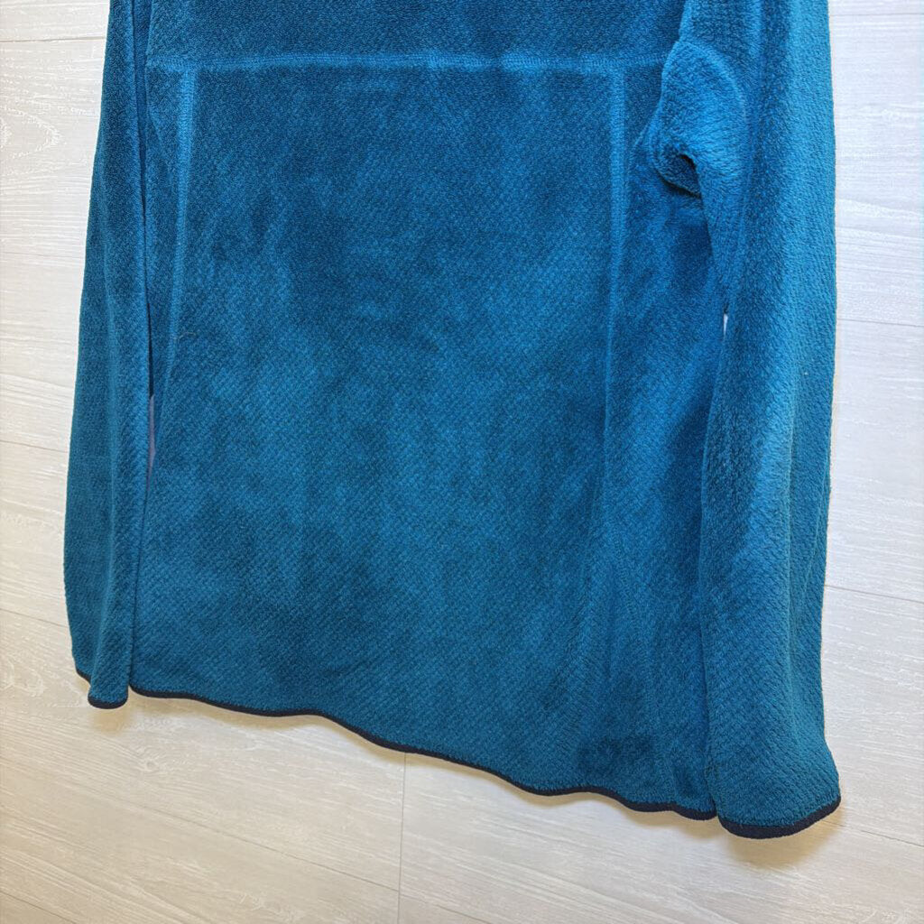 Patagonia Blue Soft Fleece Quarter Snap Pullover Large