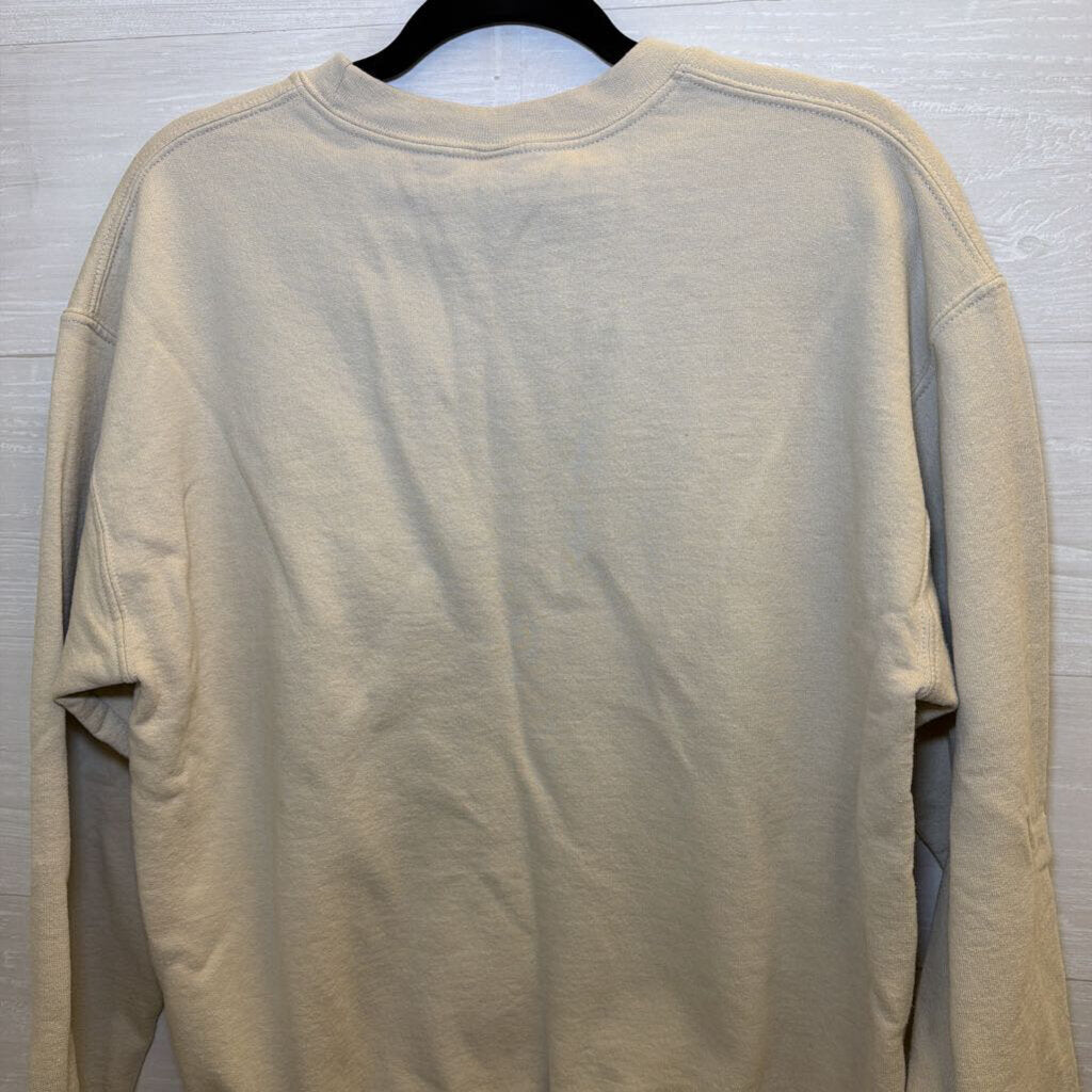 Gildan Beige Sanderson Sister Brewing Graphic Crewneck Sweatshirt Medium