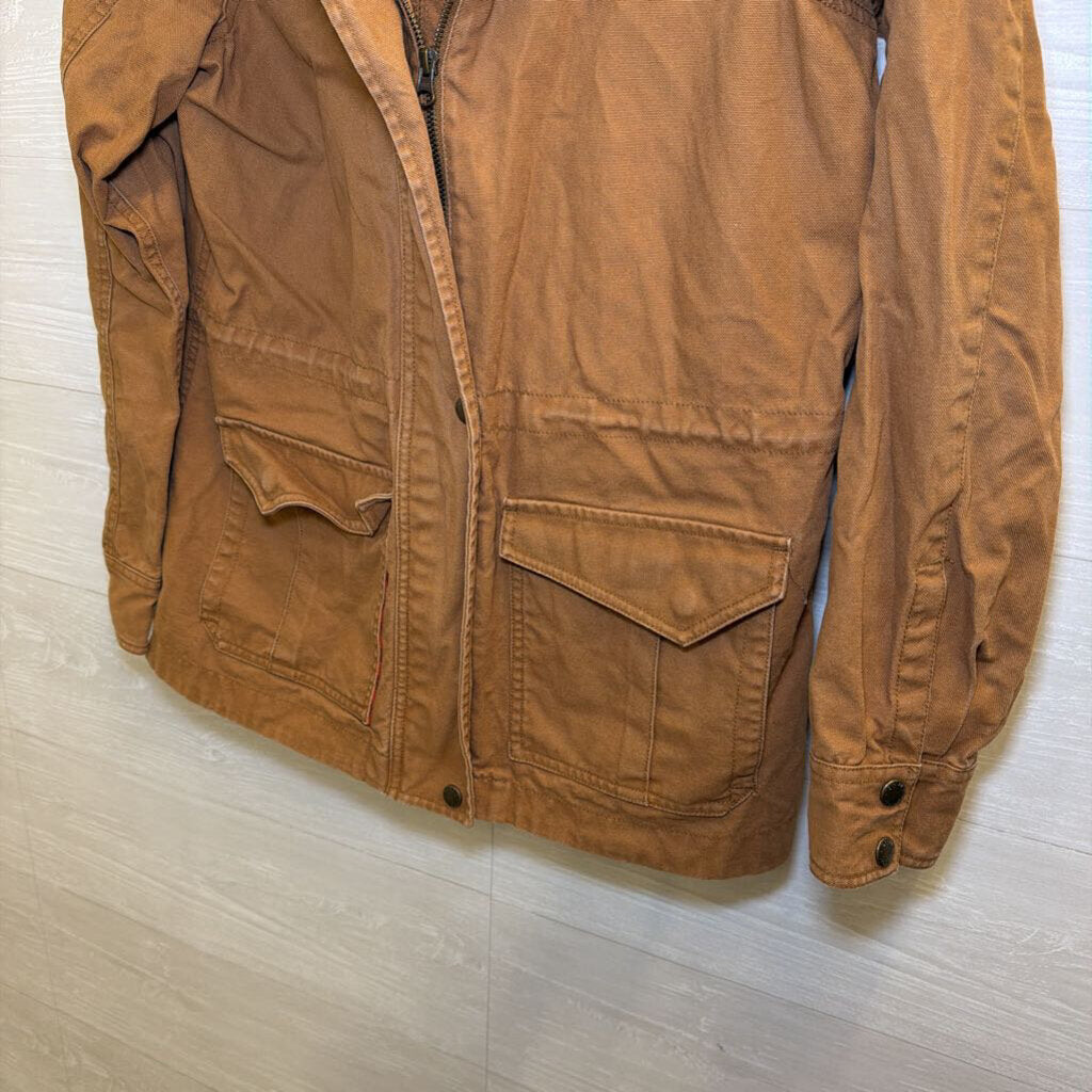Orvis BrownFresh Field Utility Hooded Zip Up Jacket Medium