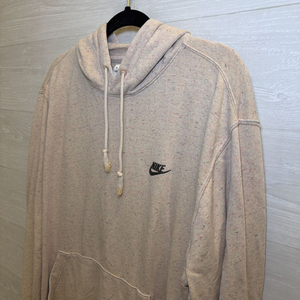 Nike Beige/ Multi Speckled Hoodie Extra Large