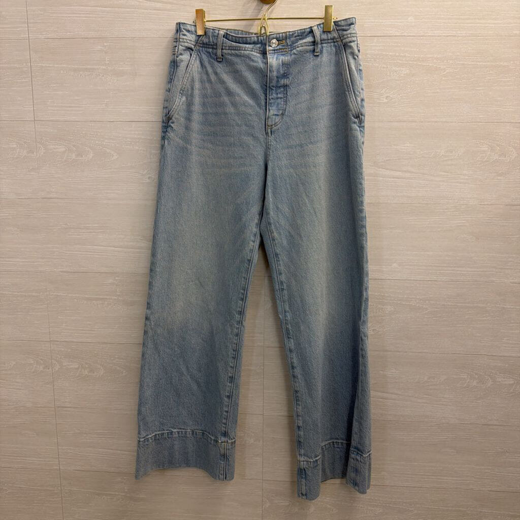 Loft Light Wash The Wide Leg Jeans 8
