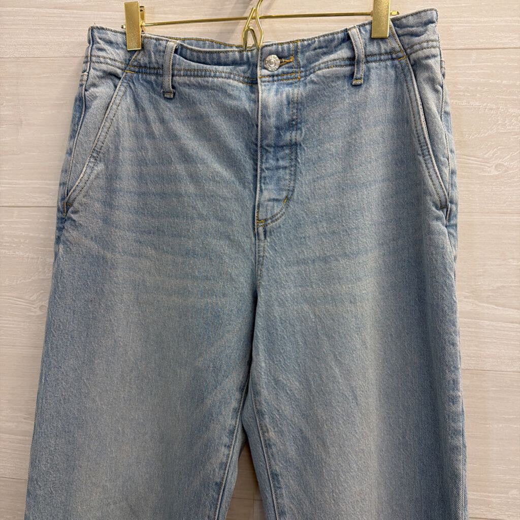 Loft Light Wash The Wide Leg Jeans 8