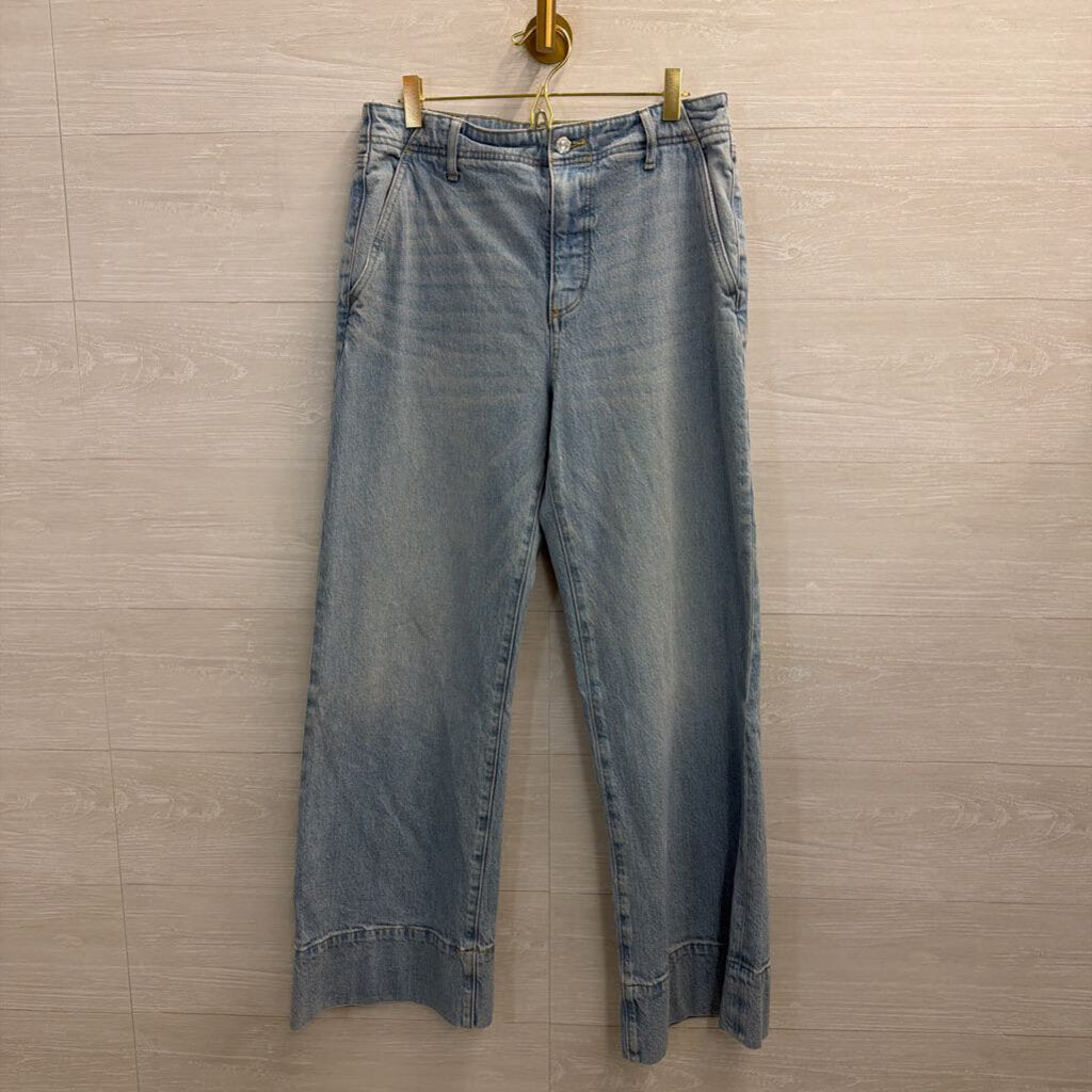 Loft Light Wash The Wide Leg Jeans 8