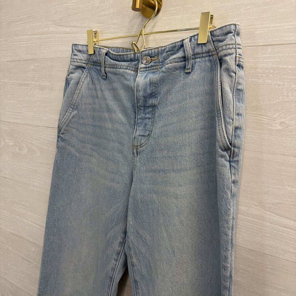 Loft Light Wash The Wide Leg Jeans 8