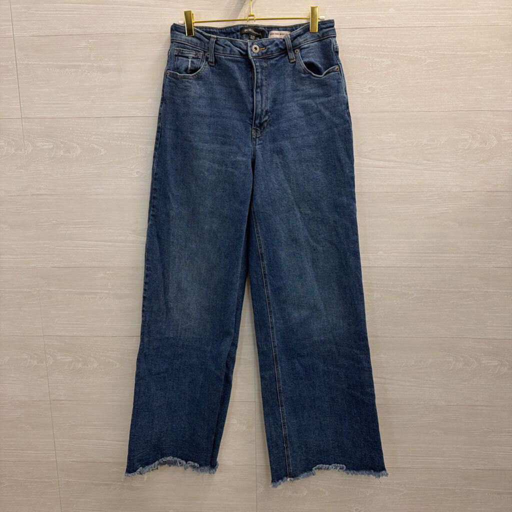BCBG Dark Wash High Rise Wide Leg 29
