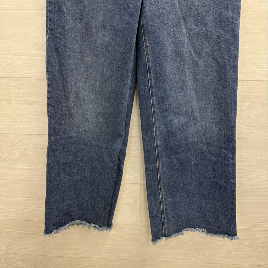 BCBG Dark Wash High Rise Wide Leg 29