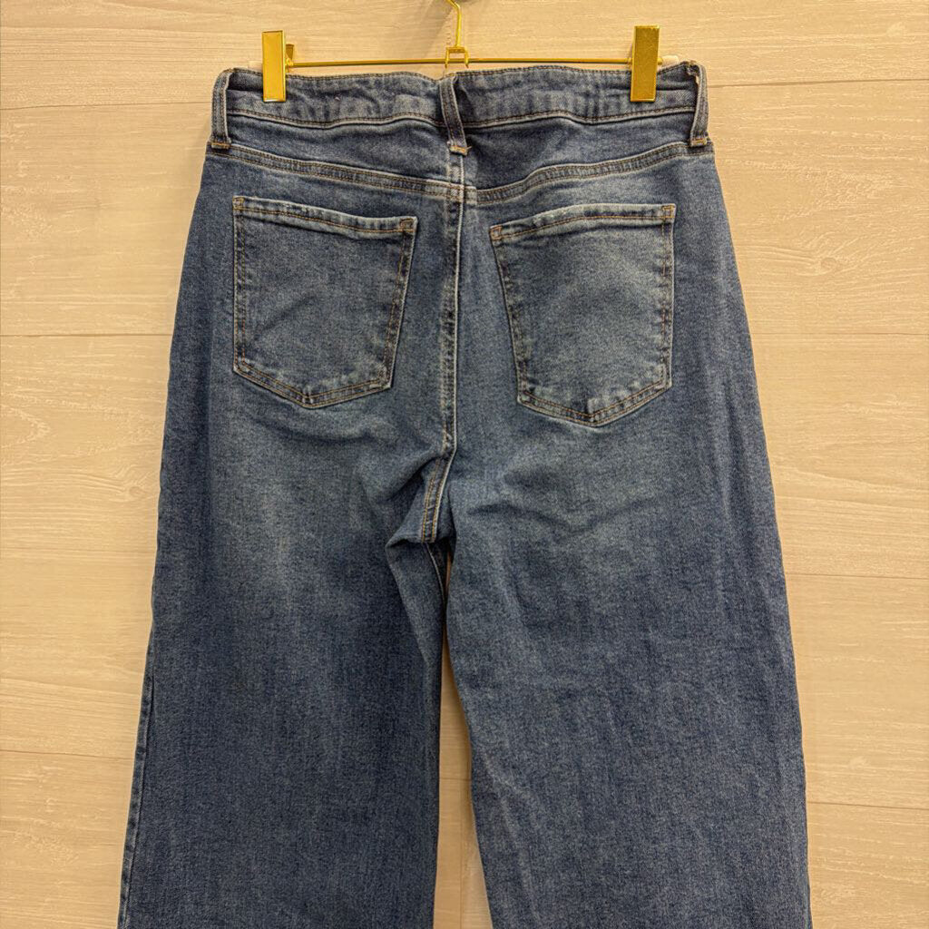 BCBG Dark Wash High Rise Wide Leg 29
