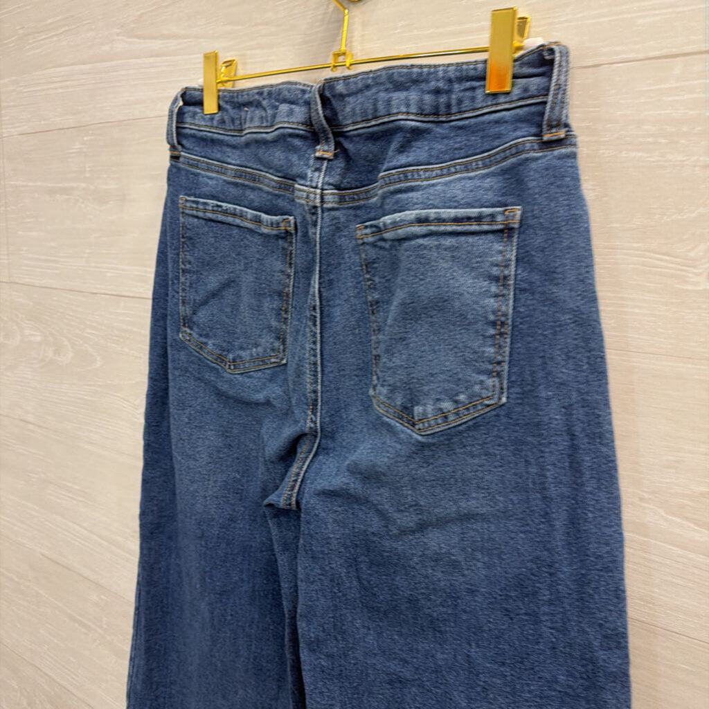 BCBG Dark Wash High Rise Wide Leg 29