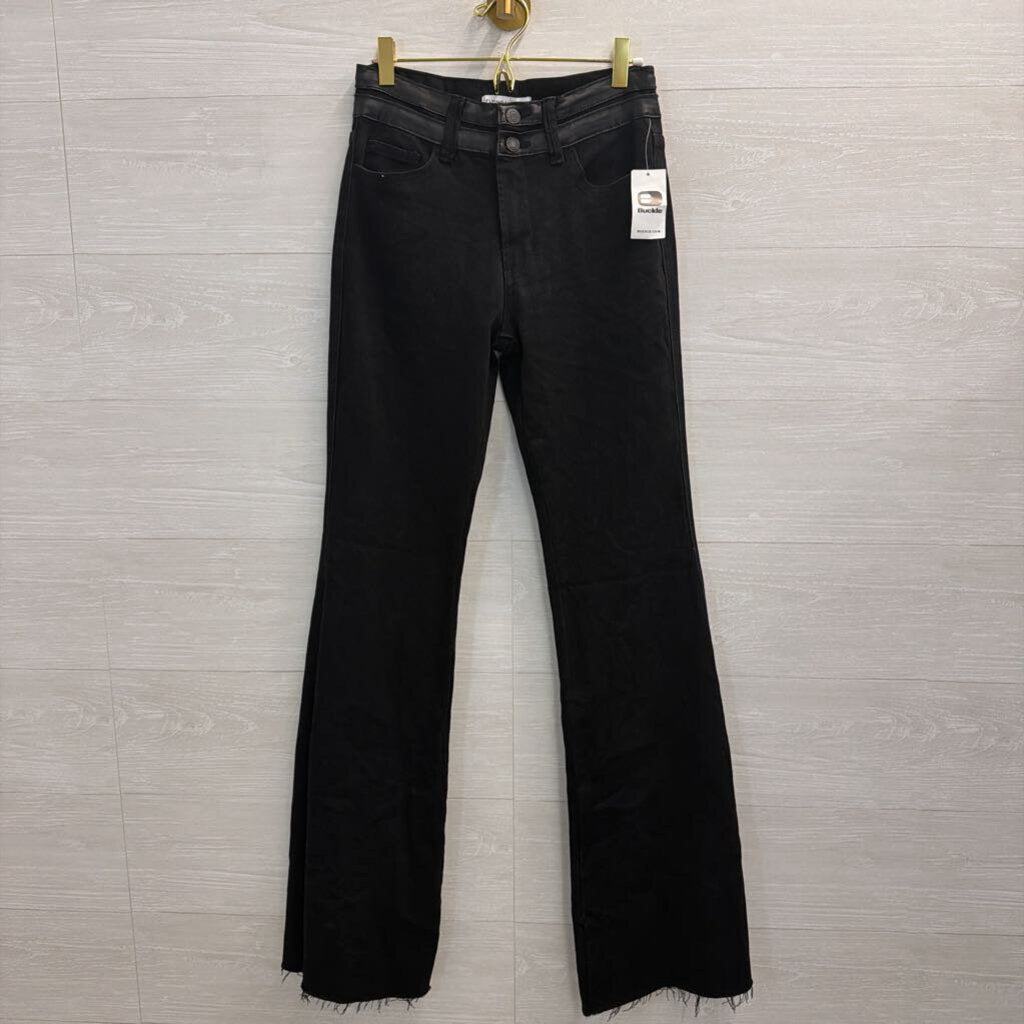 Flying Monkey Black Denim Flare Leg Jeans 27
