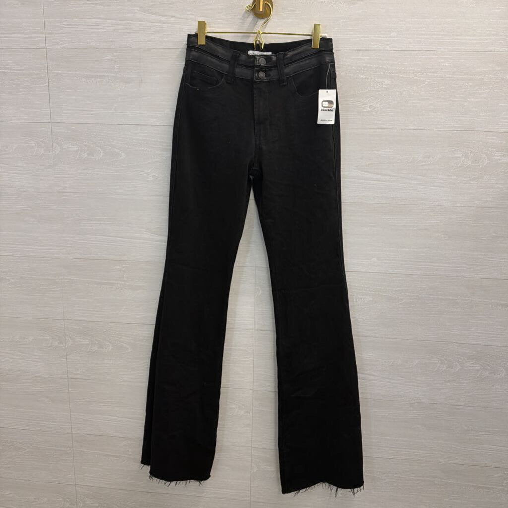 Flying Monkey Black Denim Flare Leg Jeans 27