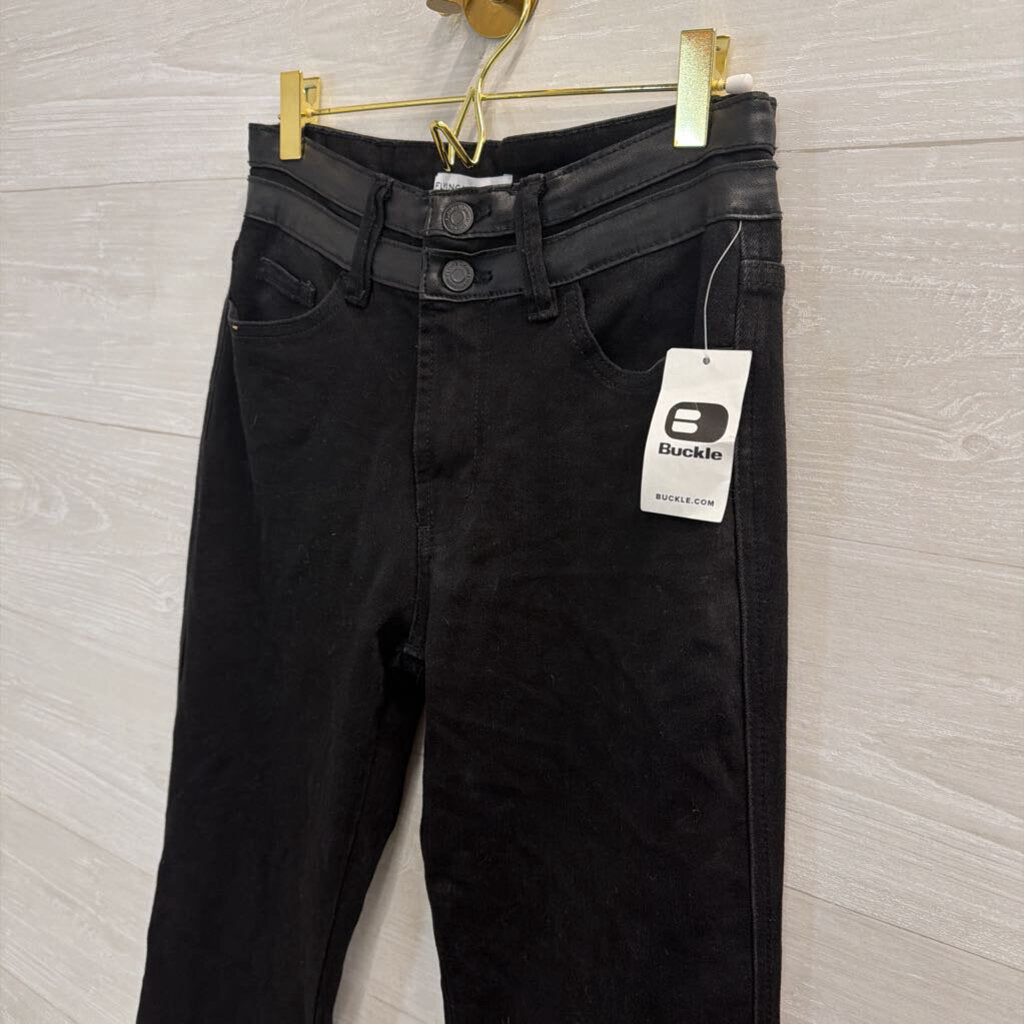 Flying Monkey Black Denim Flare Leg Jeans 27