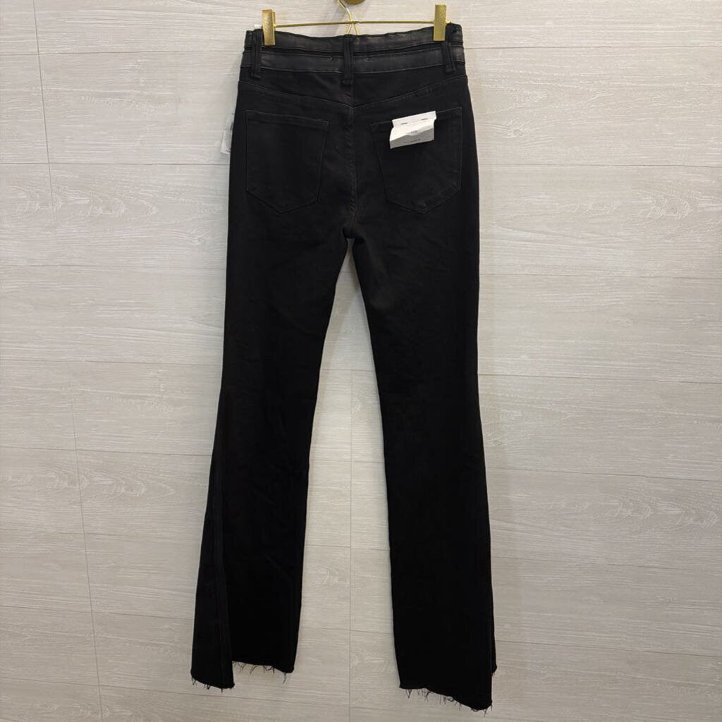 Flying Monkey Black Denim Flare Leg Jeans 27