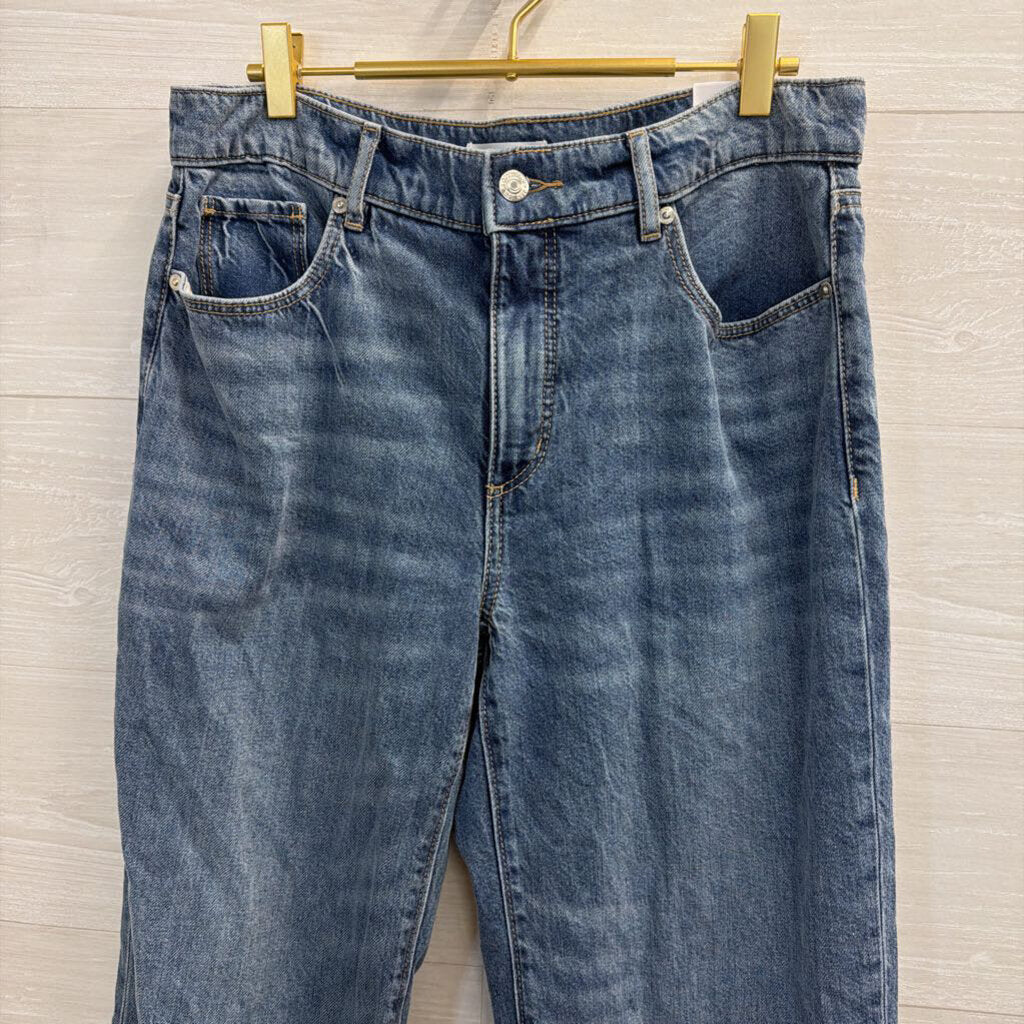Loft Medium Wash The Wide Leg Jeans 28