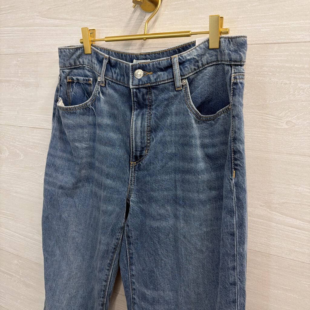 Loft Medium Wash The Wide Leg Jeans 28