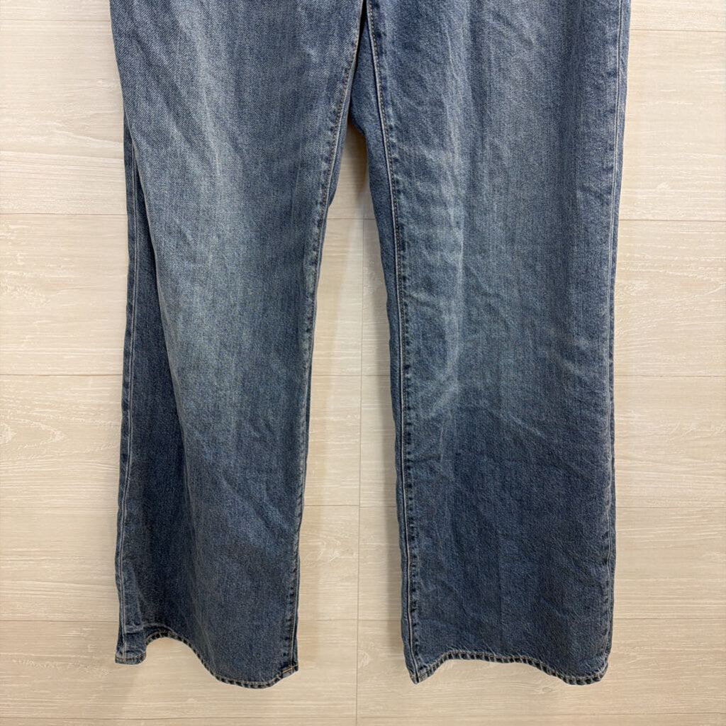 Loft Medium Wash The Wide Leg Jeans 28