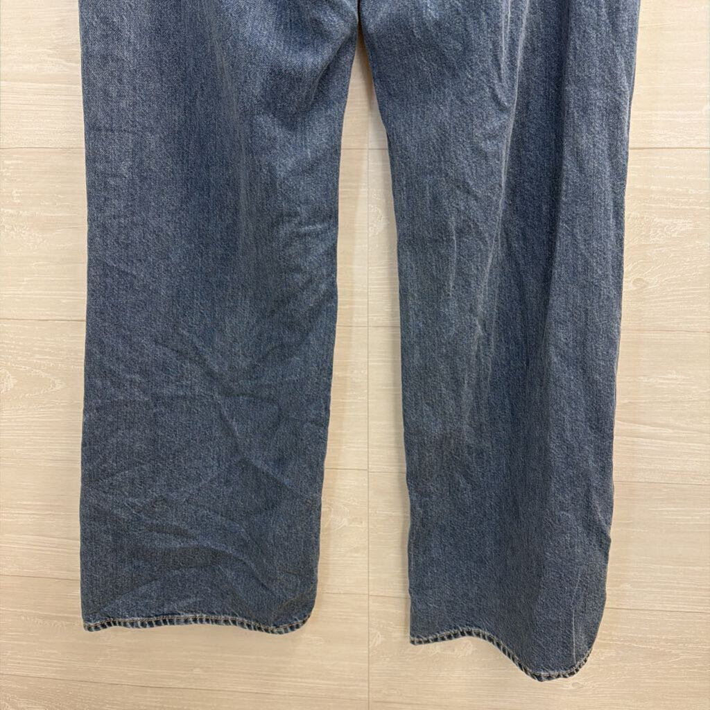 Loft Medium Wash The Wide Leg Jeans 28