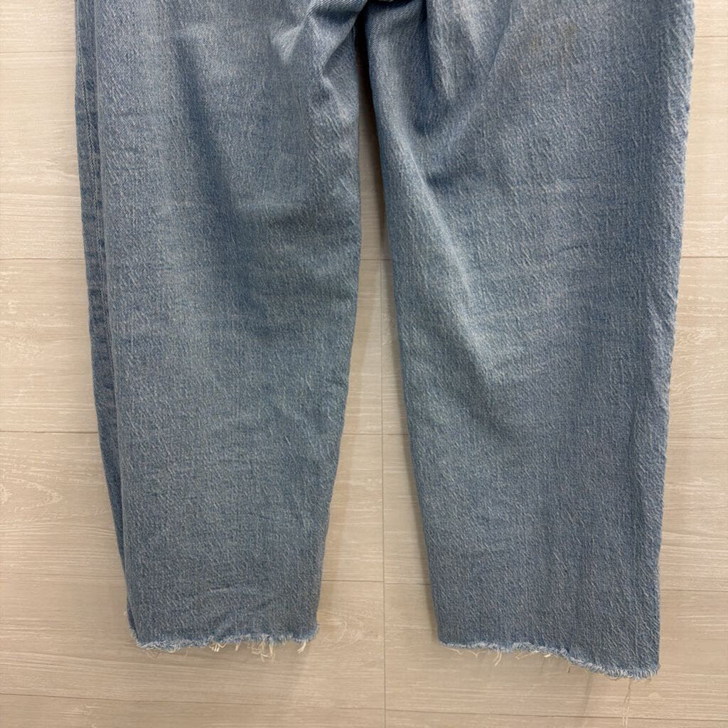 Madewell Light Wash The Perfect Vintage Wide Leg Crop Jeans 27