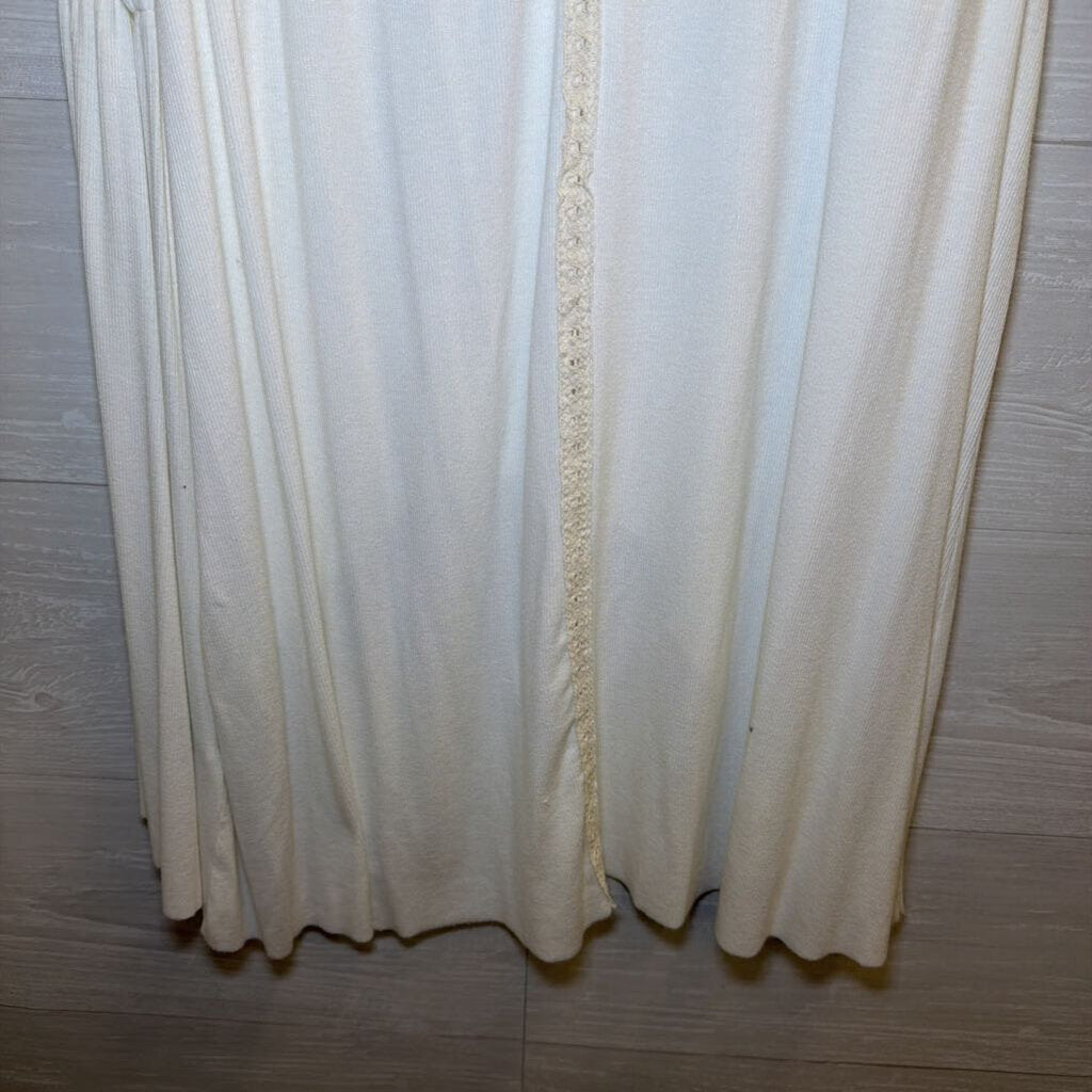POL Cream Lace Detail Tunic Tank Top Large