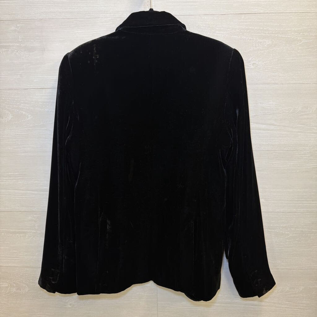L'Agence Black Velvet Blazer 8