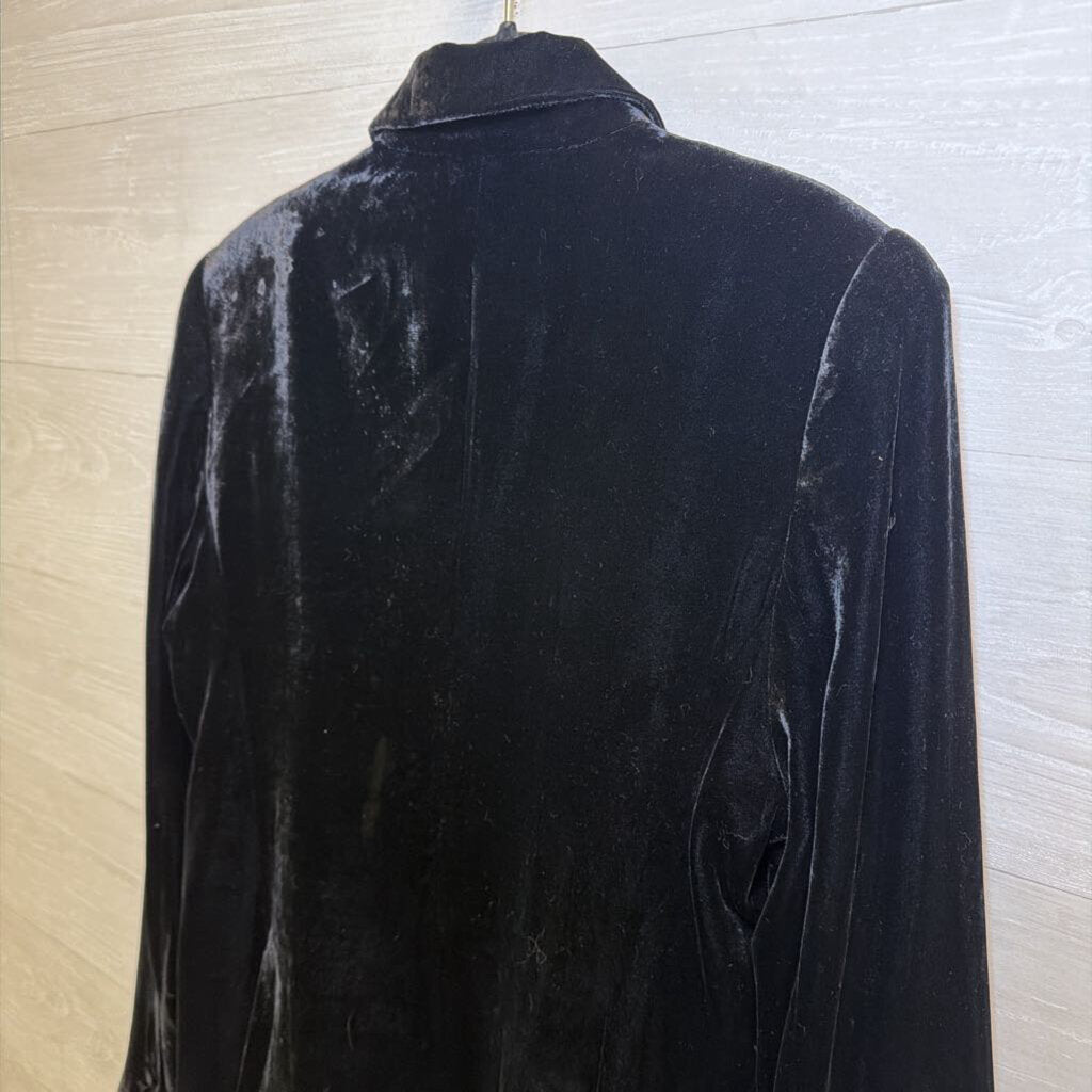 L'Agence Black Velvet Blazer 8