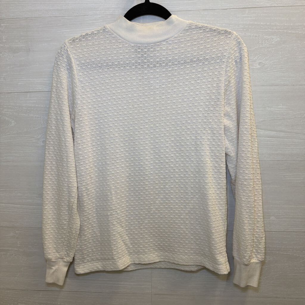 J Crew Cream Lightweight Knit Long Sleeve Top Extra Small