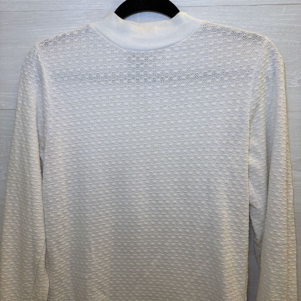 J Crew Cream Lightweight Knit Long Sleeve Top Extra Small