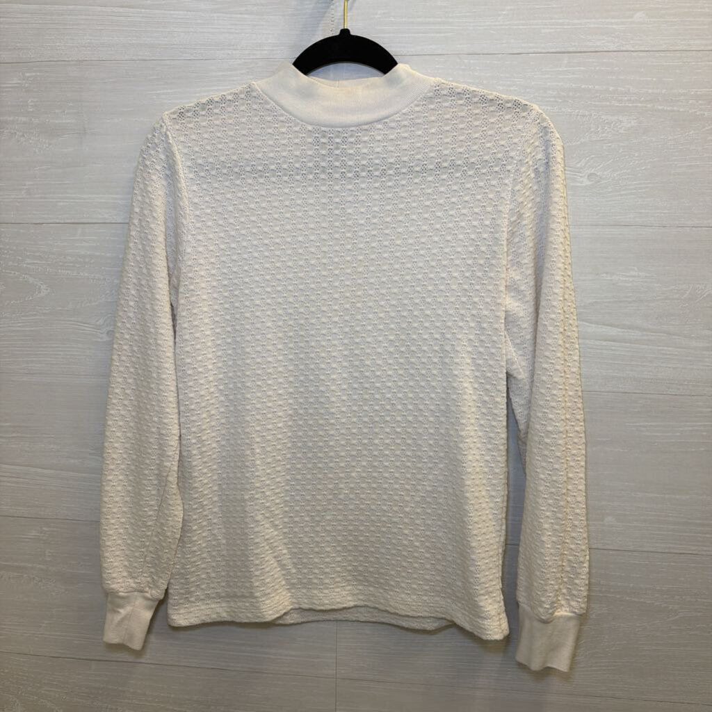 J Crew Cream Lightweight Knit Long Sleeve Top Extra Small
