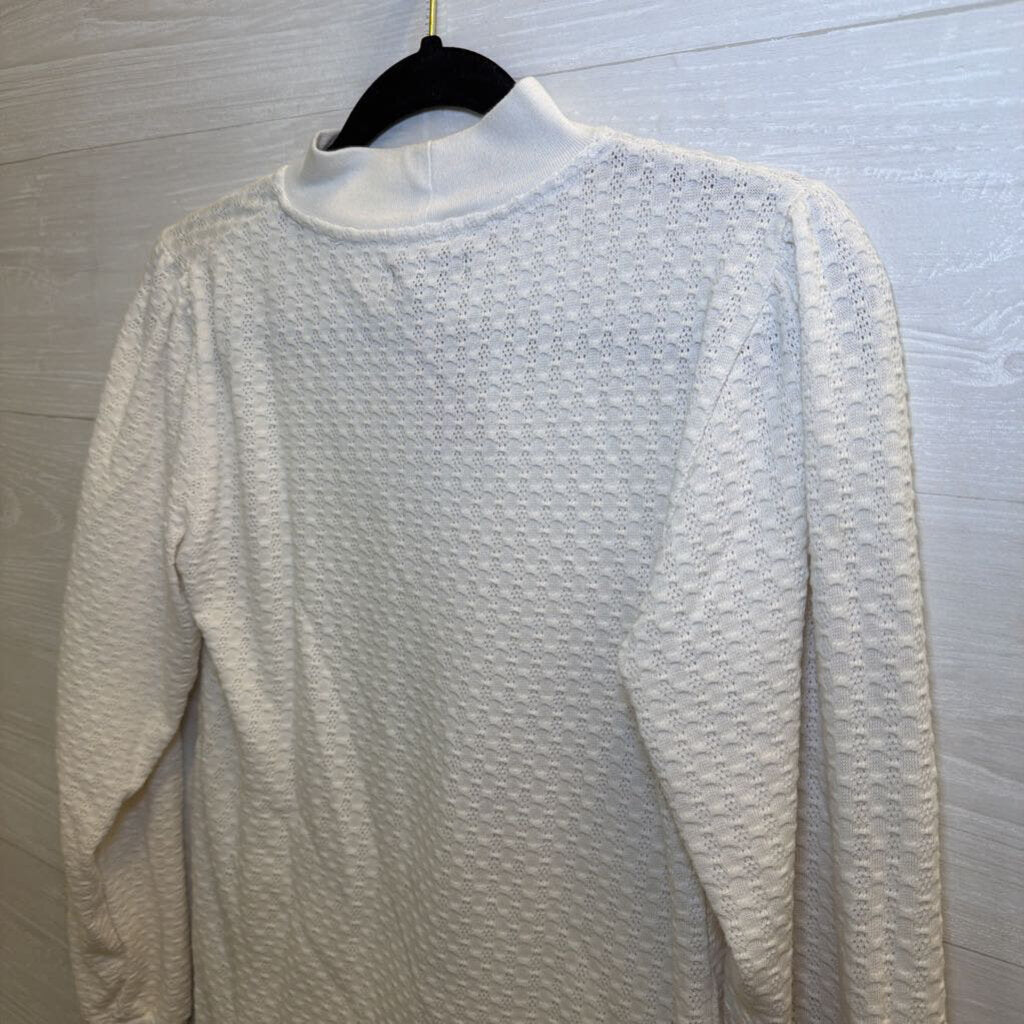 J Crew Cream Lightweight Knit Long Sleeve Top Extra Small