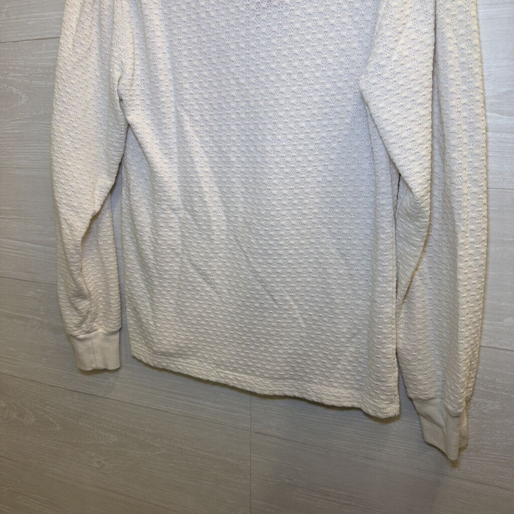 J Crew Cream Lightweight Knit Long Sleeve Top Extra Small