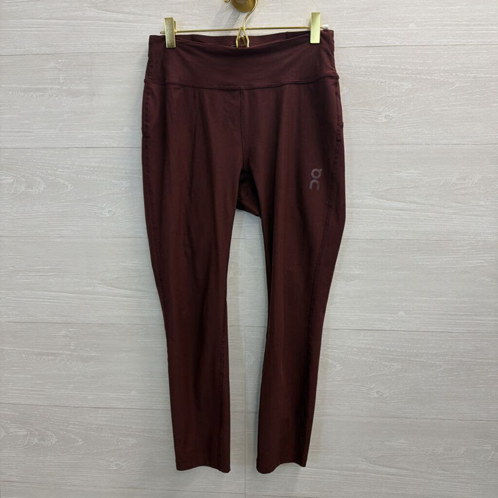 On Cloud Burgundy Leggings Small