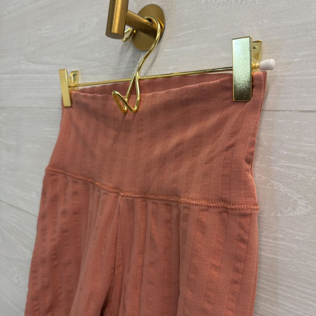 Offline by Aerie Pink Ribbed Biker Shorts Small