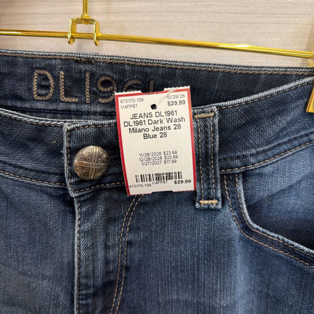 DL1961 Dark Wash Milano Jeans 28