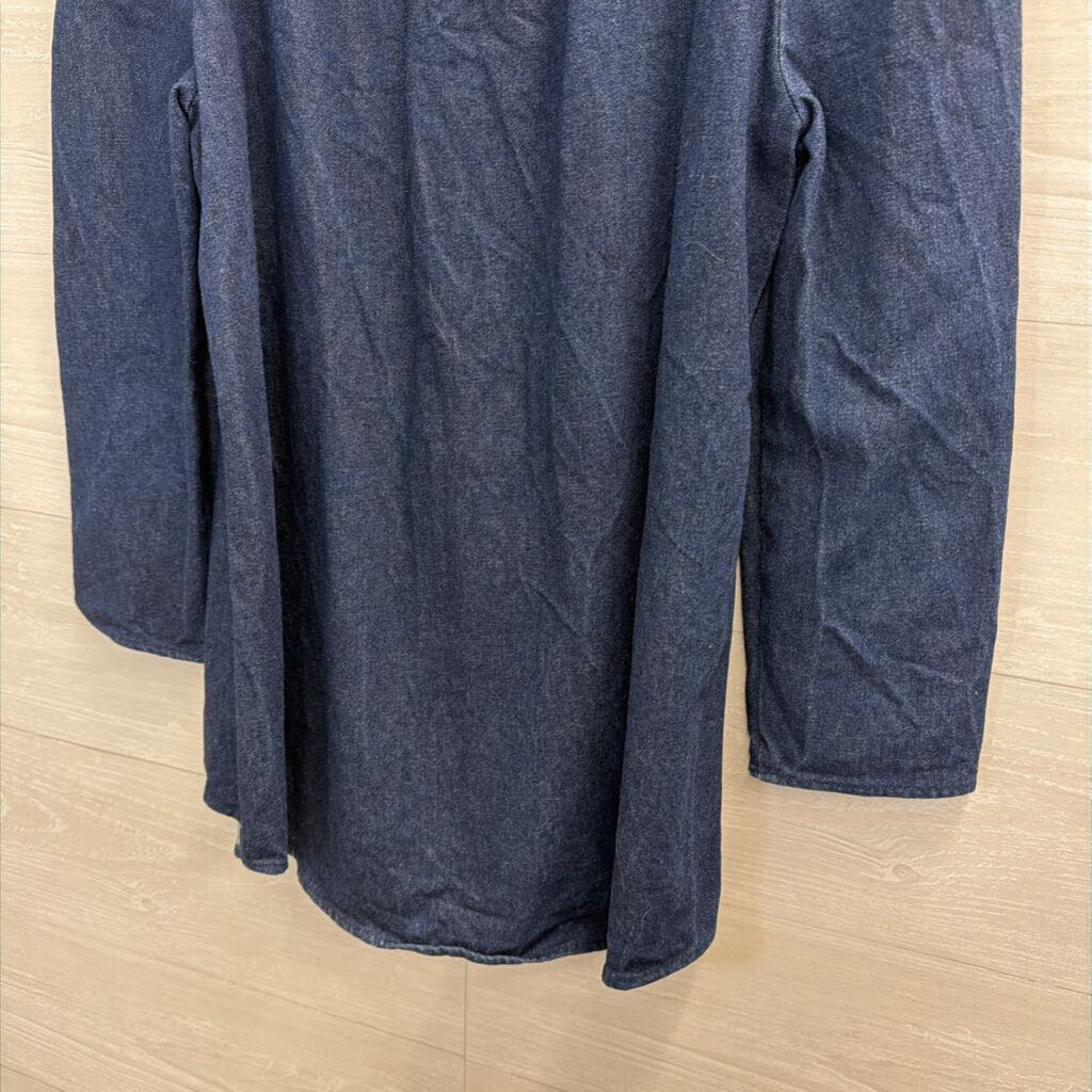 Tuckernuck Dark Wash Denim Long Sleeve Top Extra Small