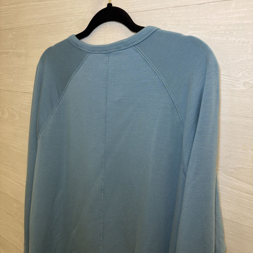 Athleta Blue Soft Long Sleeve Pullover Large