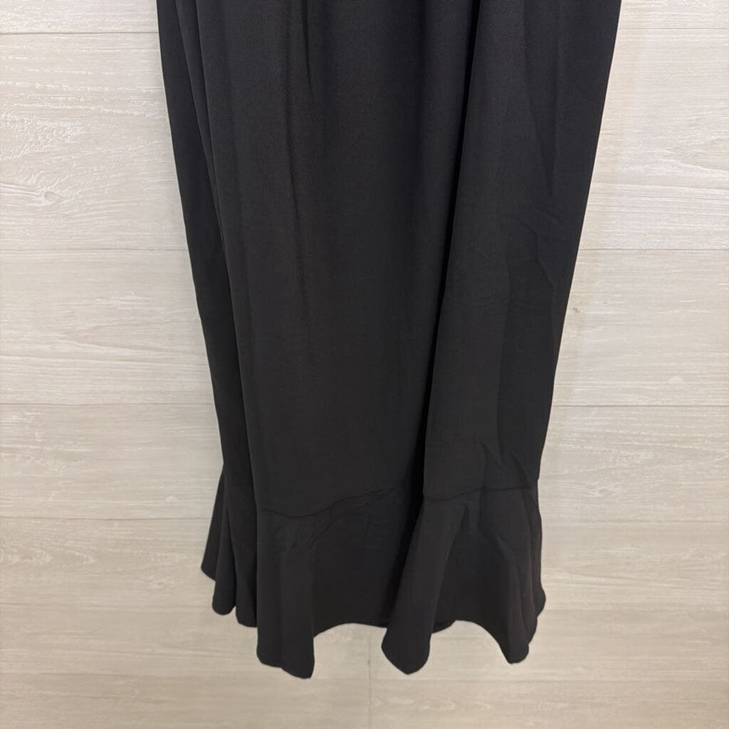 Black Tie Waist Midi Dress Extra Large