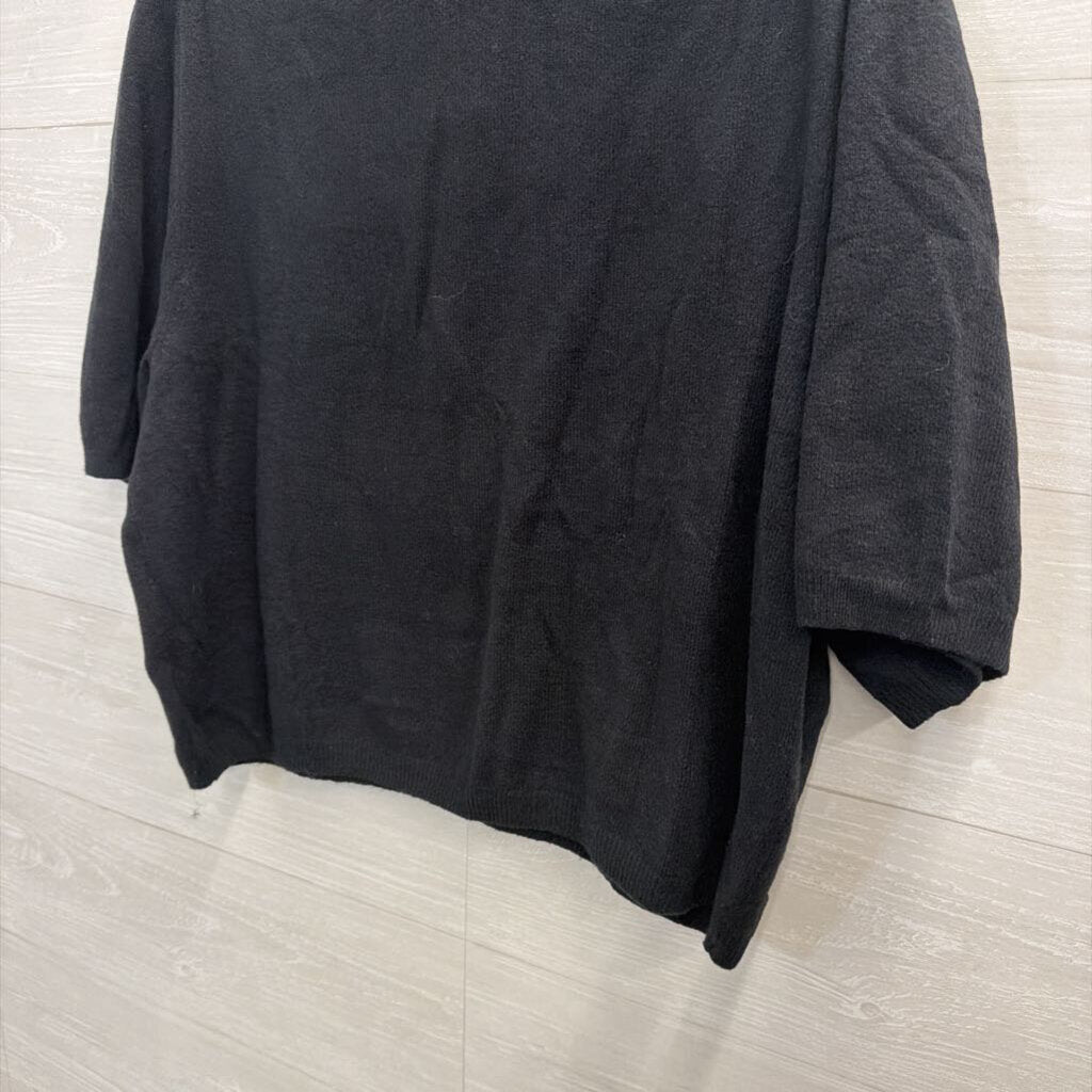 Gap Black Knit Short Sleeve Top XXL