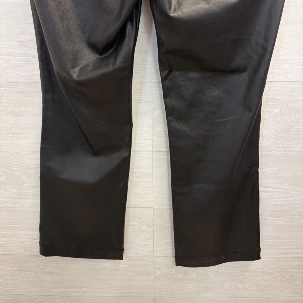 Kut Black Coated Denim Kelsey Flare Jeans 14
