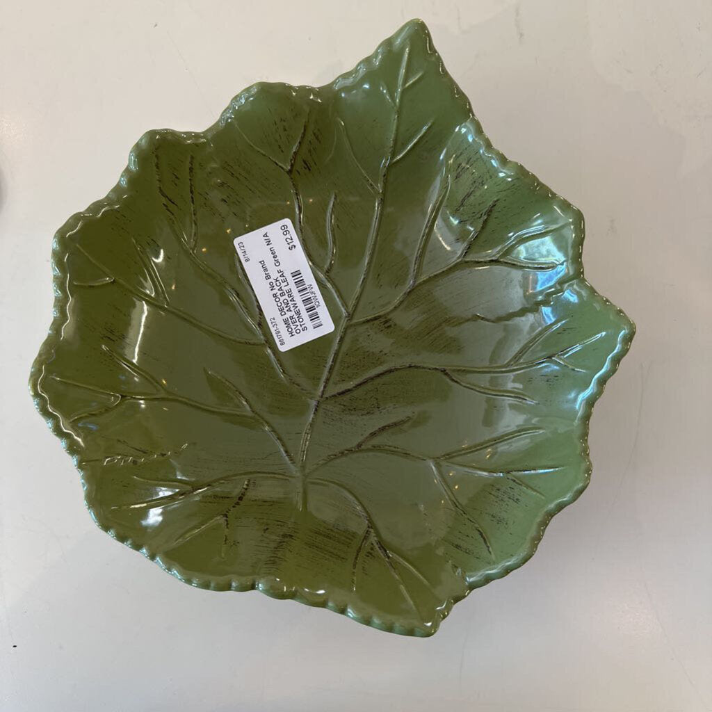 OVER AND BACK STONEWARE LEAF