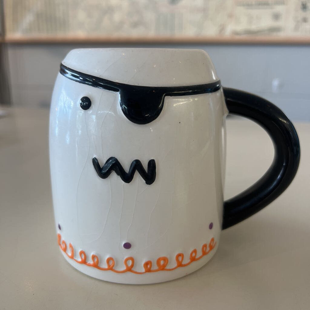 GHOST MUG WITH BLACK PATCH