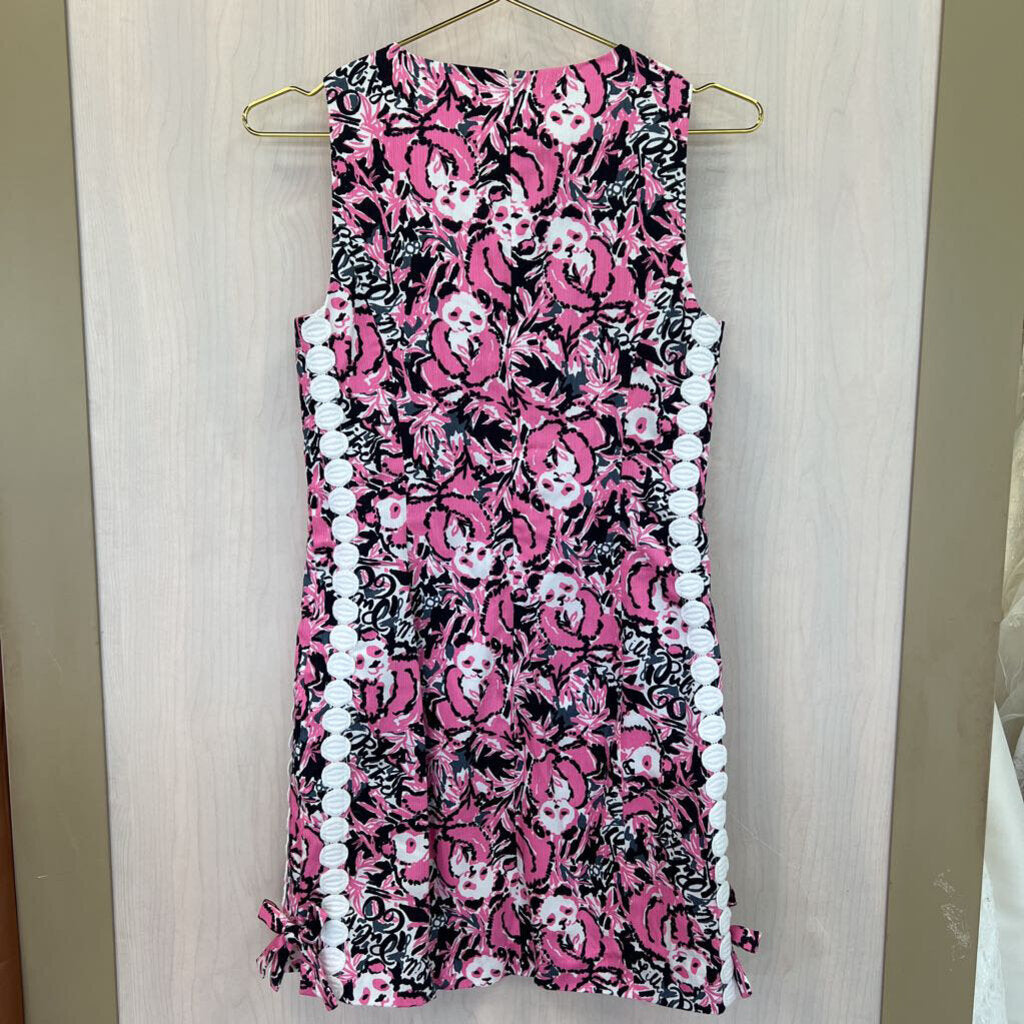 NWT Lilly Pulitzer Panda Print Mila Shift Dress 0