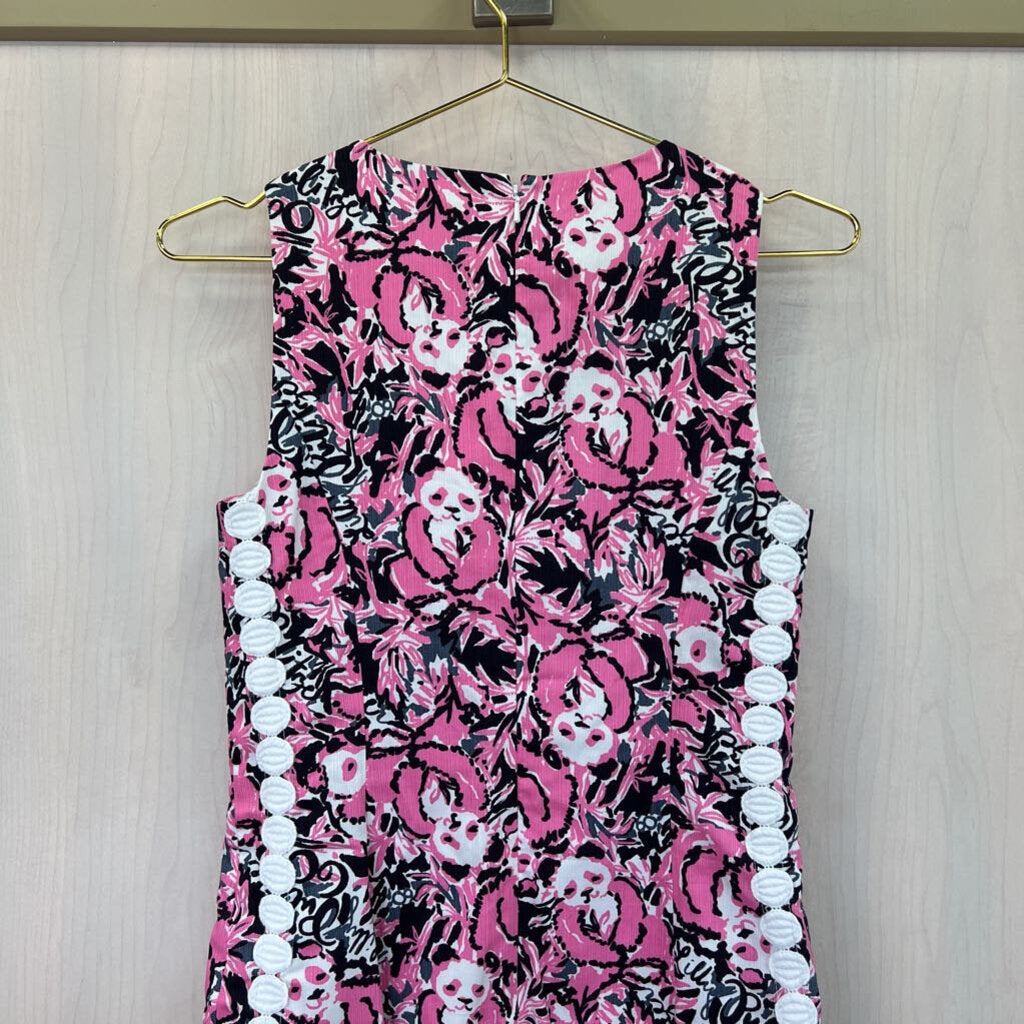 NWT Lilly Pulitzer Panda Print Mila Shift Dress 0