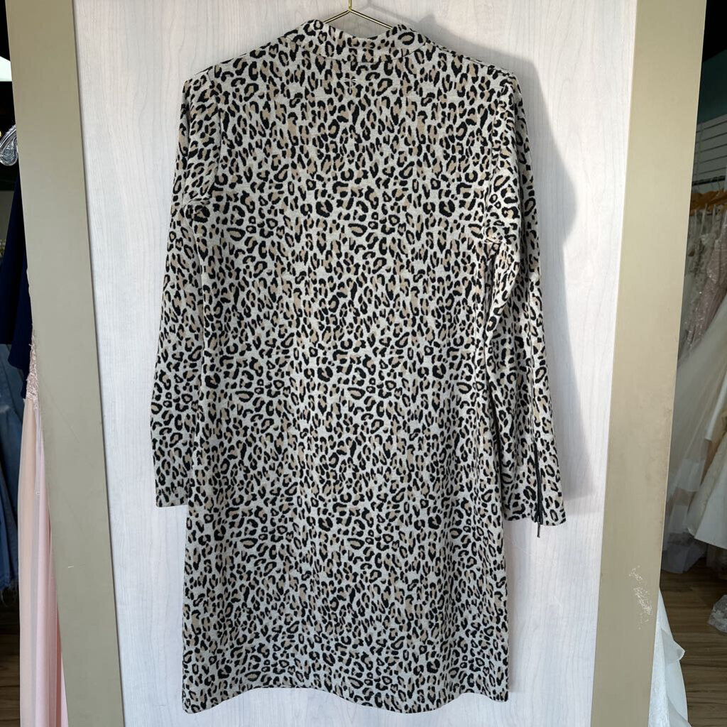 Tyler Boe Cheetah Halfzip Dress Small