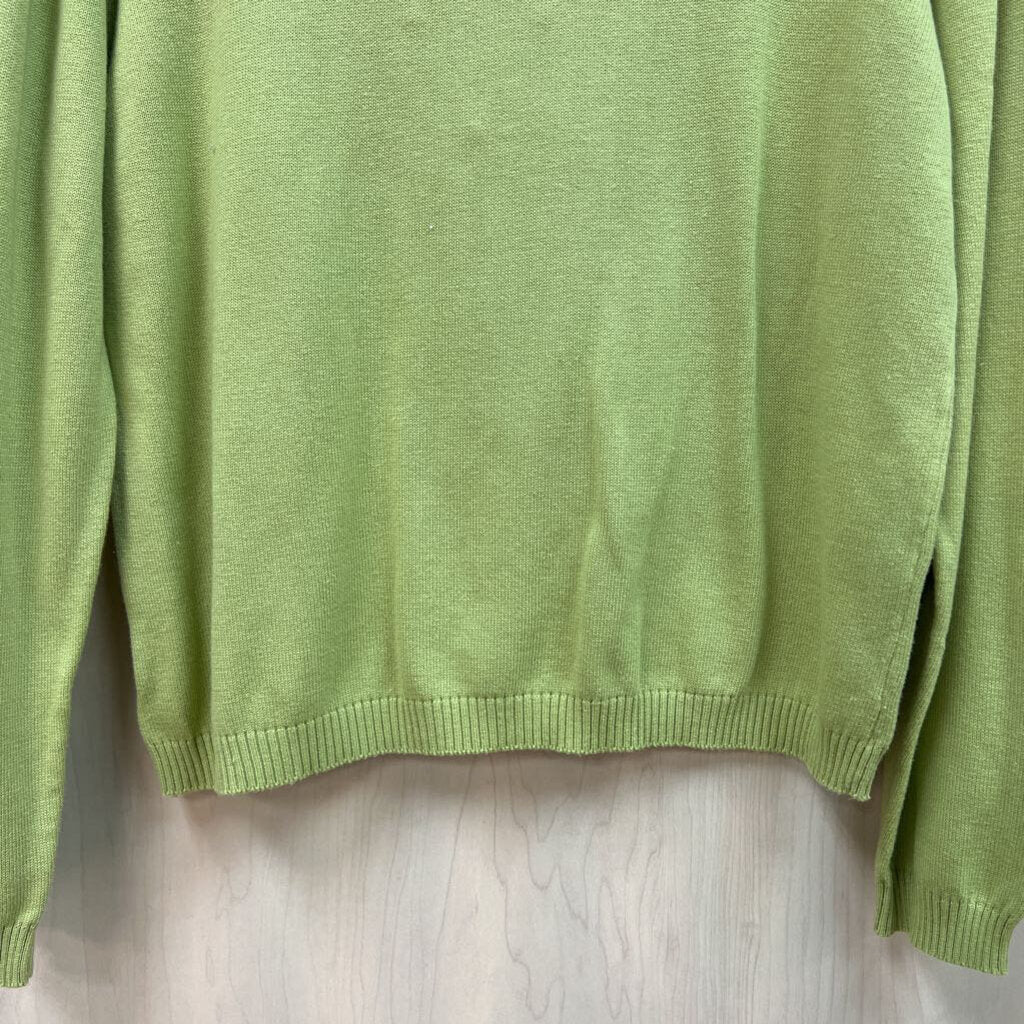 Vintage Nikki Green Pearl Sweater Medium