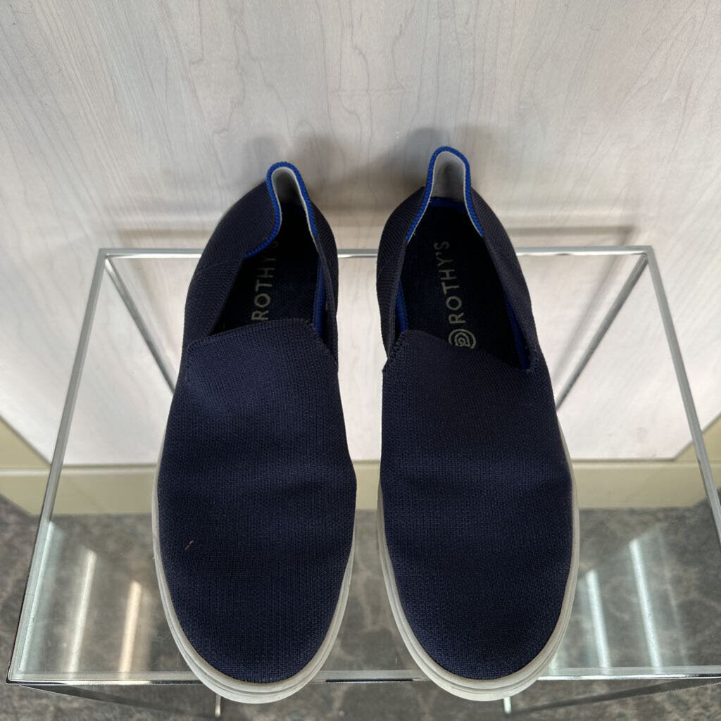 Rothy's Navy Blue Round Town Slip On 10.0