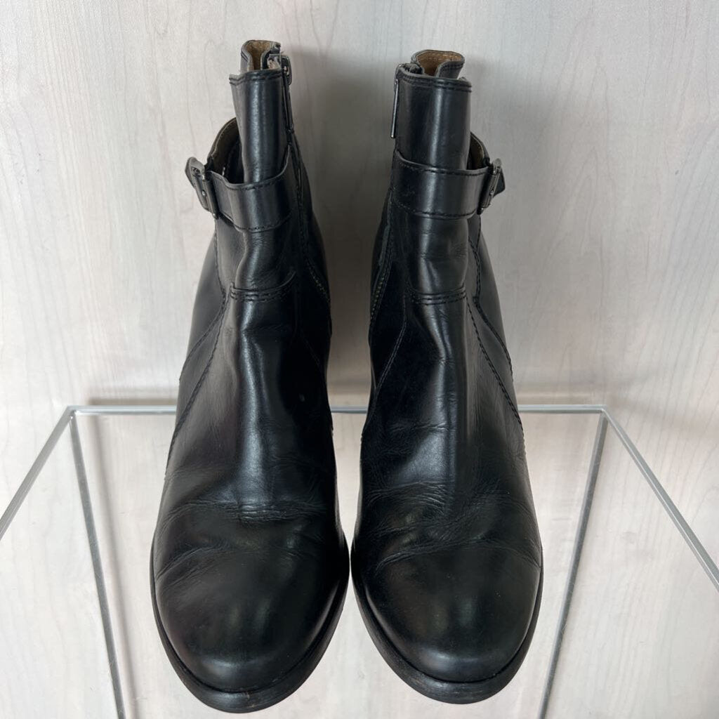 Frye Black Heeled Booties 10.0